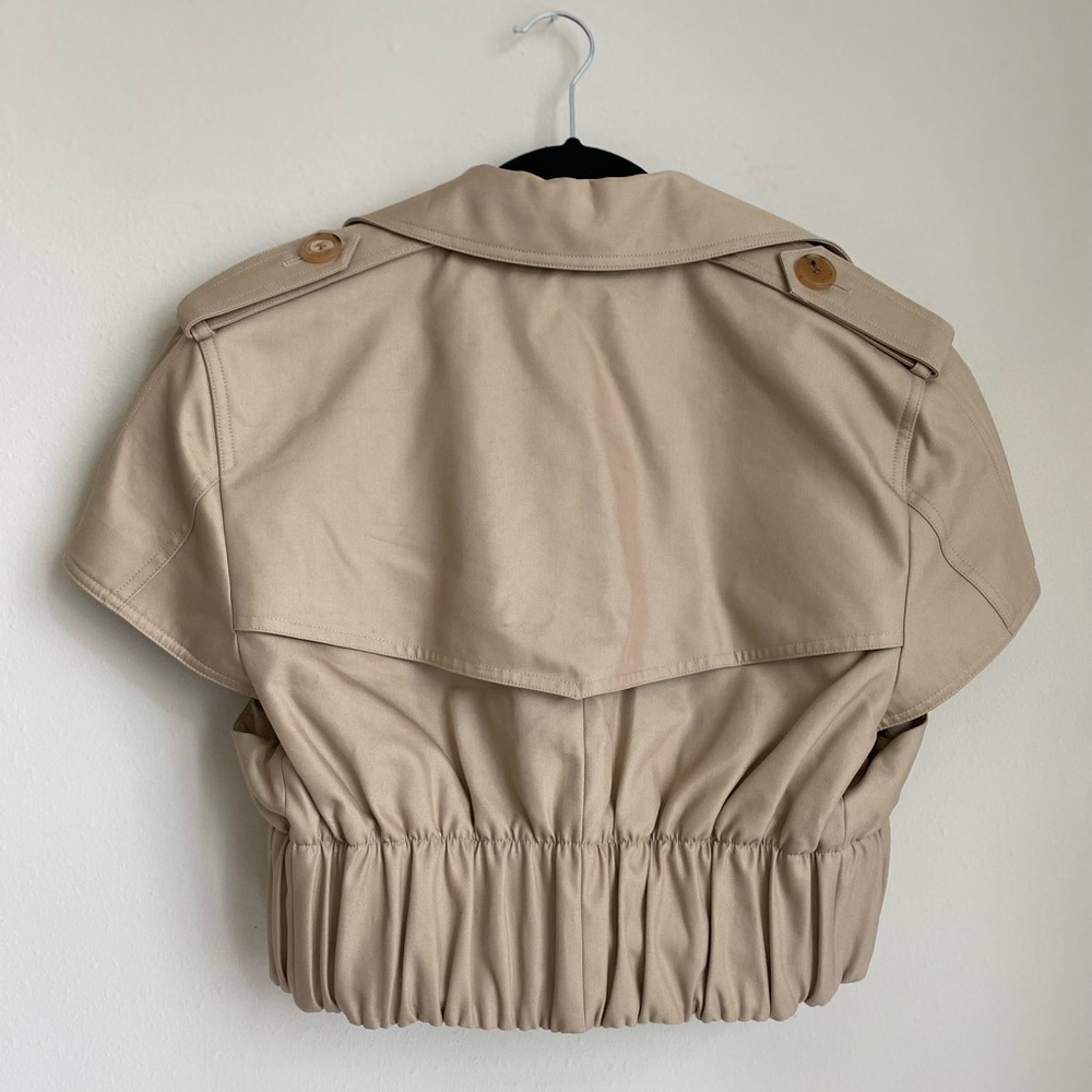 Like new ALEXANDER WANG Cropped Shirt Trench Jacket $795 L - Picture 11 of 12